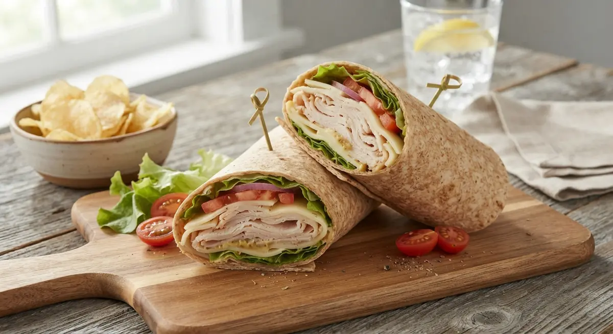 Turkey, Cheese & Lettuce Wrap Lunchbox